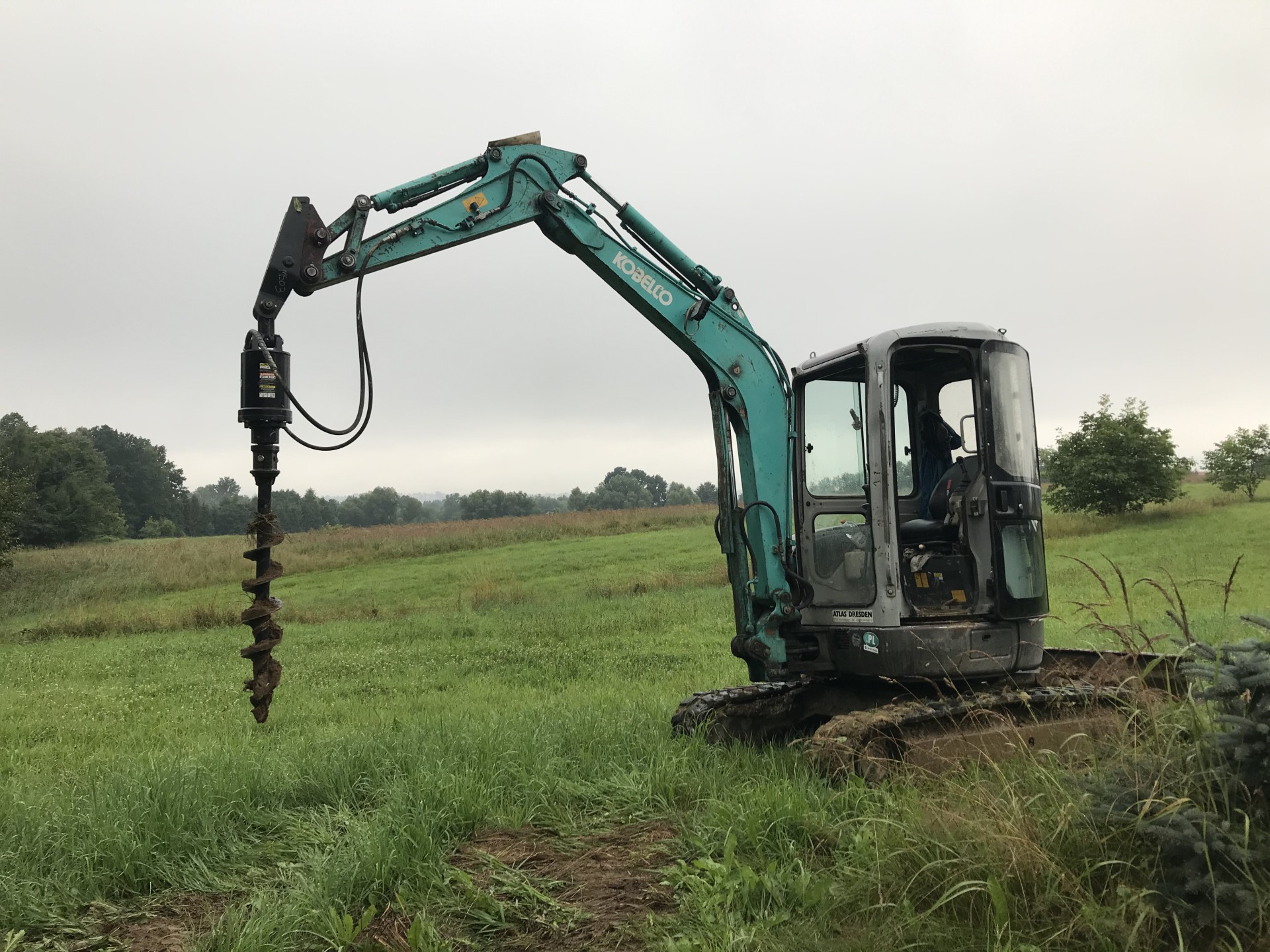 Wiertnica pod słupki ogrodzeniowe